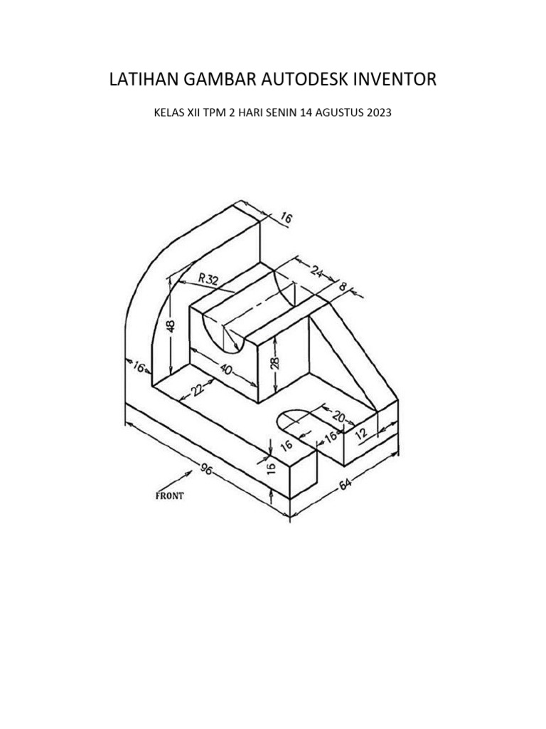 Latihan Gambar Autodesk Inventor Pdf