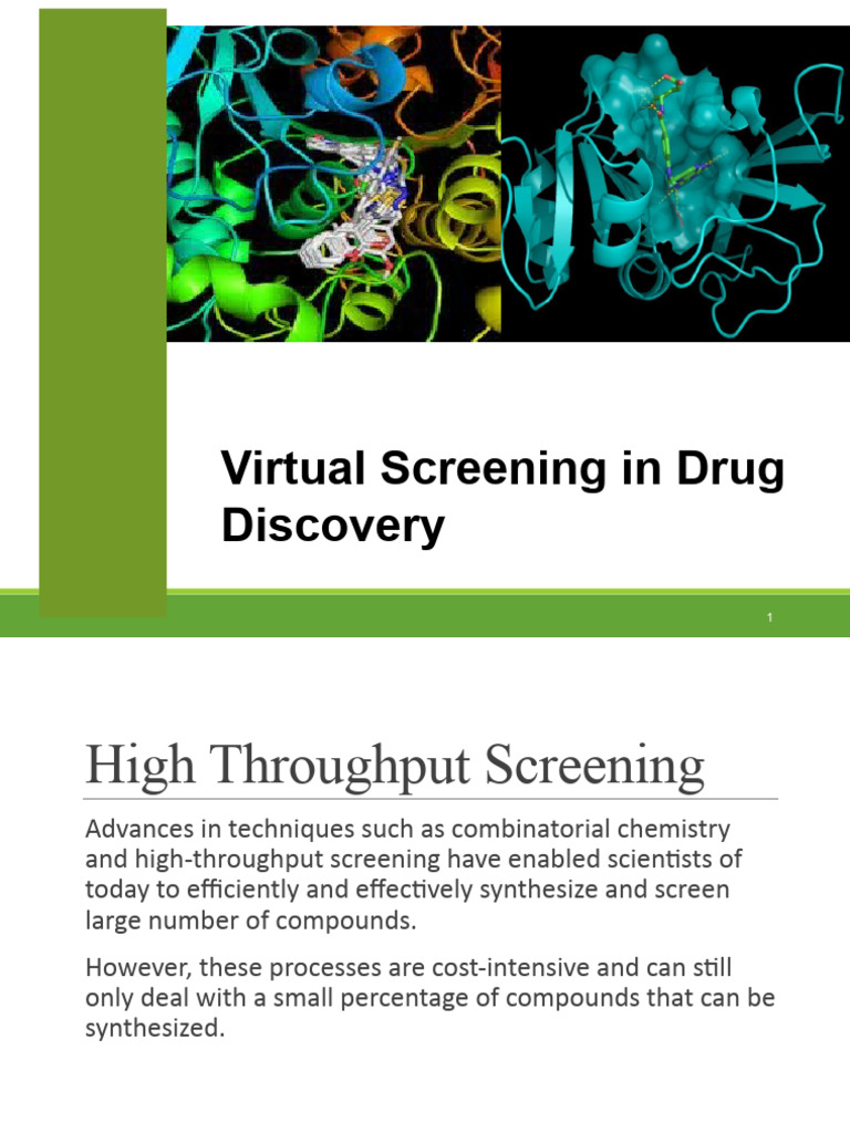 Virtual Screening Techniques in Drug Discovery | PDF | Docking ...