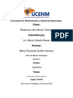 Redaccion de Informe Técnico: Clase