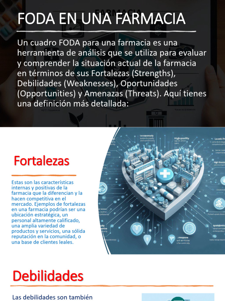 FODA de una Farmacia: Análisis Clave | PDF | Análisis FODA | Farmacia
