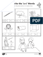 T L 8740 Find and Write The Ue Words Differentiated Activity Sheets - Ver - 1