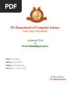Event Handling in Java Fa