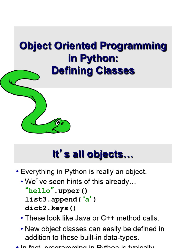 Oops In Python In Detail Oops In Python In Detail