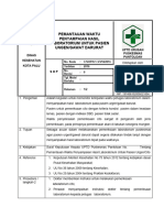 SOP Pemantauan Waktu Penyampaian Hasil Lab Urgen