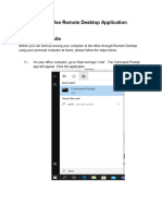 How To Use Remote Desktop Application