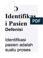 SPO Identifikasi Pasien