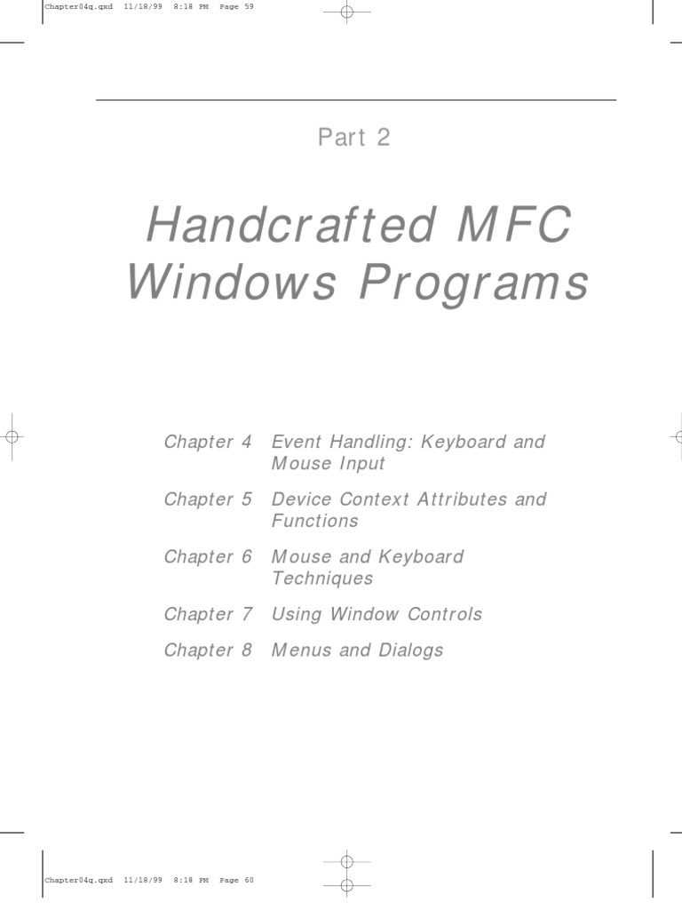 Handcrafted MFC Windows Programs | PDF