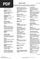 NACE Standards Subject Index