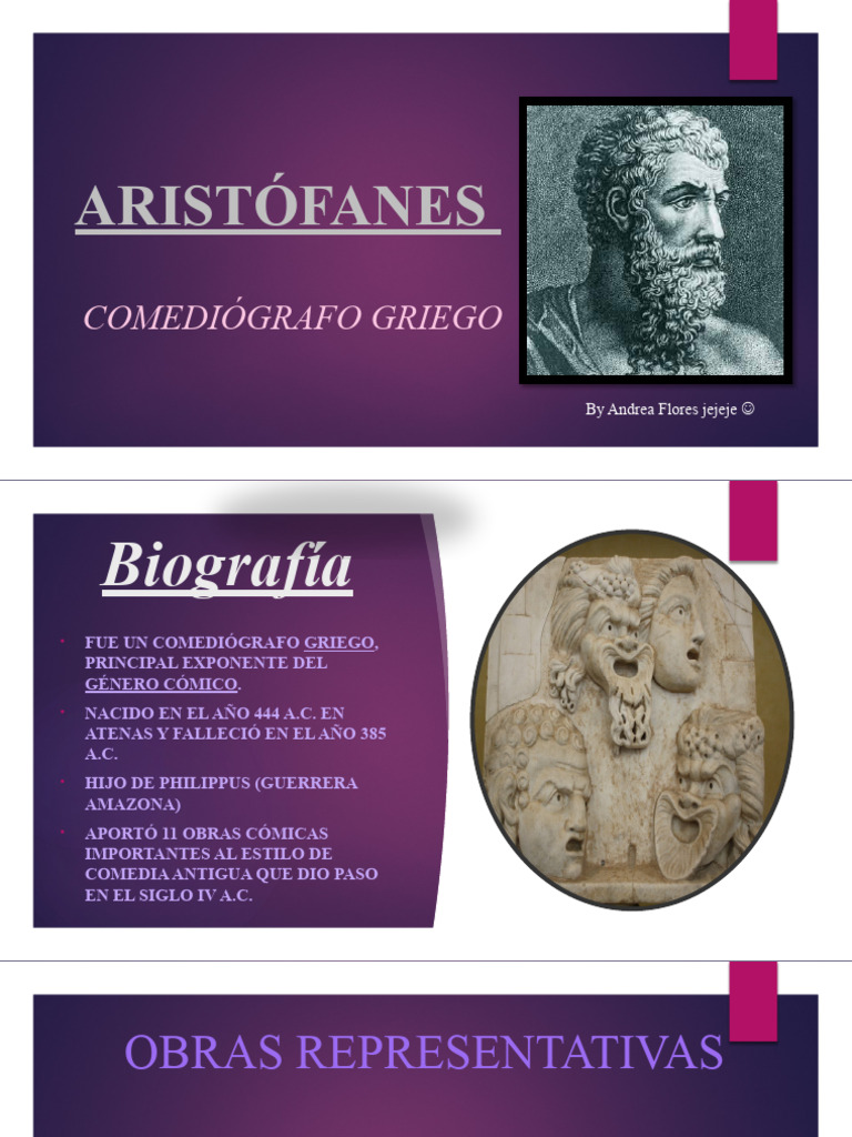 ARISTÓFANES PDF Aristófanes Antigua Grecia