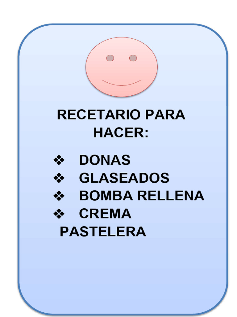 Recetas De Donas Y Bombas Rellenas Pdf Lactoso Chocolate