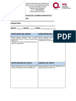 Análisis Del Examen Diagnóstico.