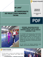 Informe Campeonato de Voley 2022