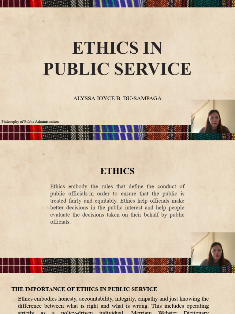 Ethics and Standards in Public Service | PDF | Employment | Integrity