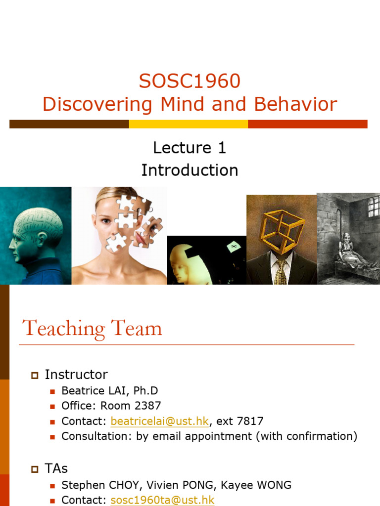 Lecture 1 Introduction Pdf Id Psychology