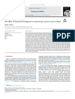 The Effect of Financial Development On Natural Gas Resource Rent