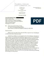 Clark Defense Letter To ODNI