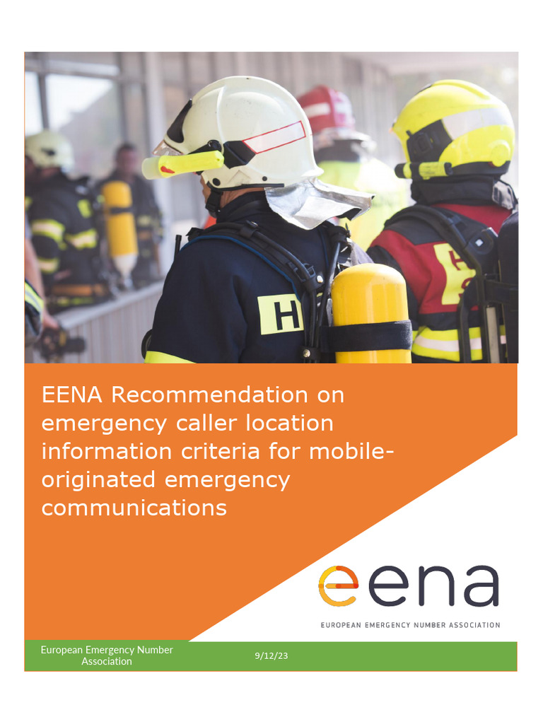 EENA Guidelines for Emergency Caller Location | PDF | 9 1 1 | Session ...