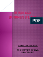 Business Law Week 3 (The Courts Litigation Process)