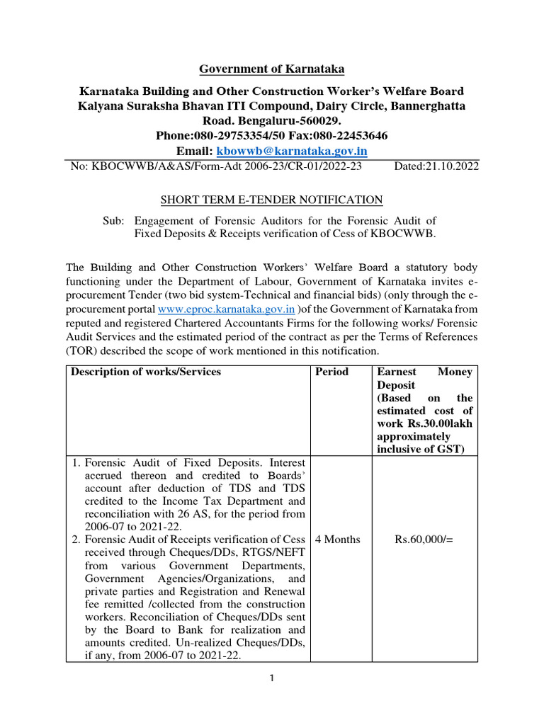 Karnataka Building and Other Construction Workers Welfare Board