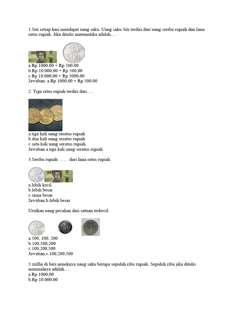 Contoh Soal Matematika Kelas 2 Pdf