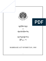 Marriage Act of Bhutan 1980english Version