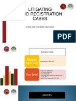 January 13 - Judge Dela Rosa (Litigating Land Registration Cases)