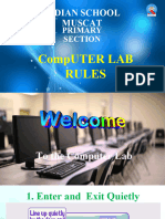 Computer Lab Rules