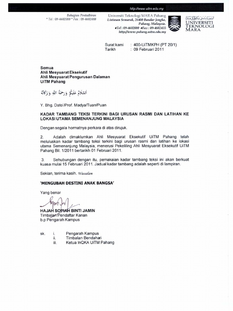 Kadar Tambang Teksi Pdf