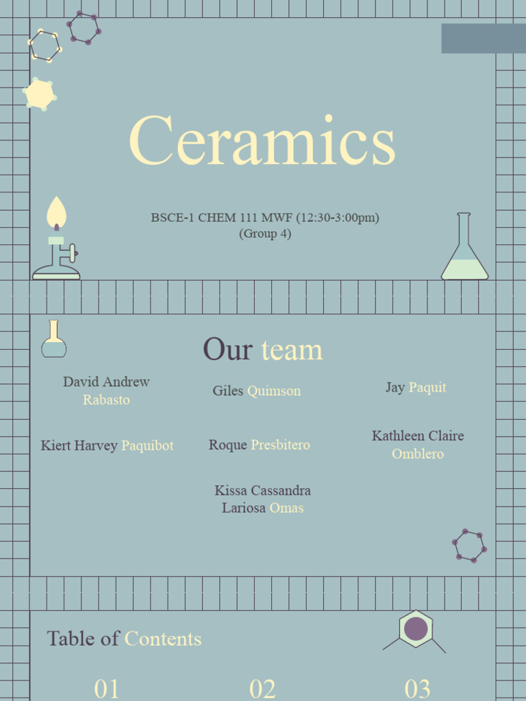 Chem 11b Ceramics Final PDF Ceramics Molecules