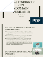 Tugas Pendidikan Gizi Domain Perilaku