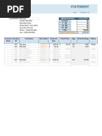 Sole Proprietor Financial Statement Template | PDF | Debits And Credits ...