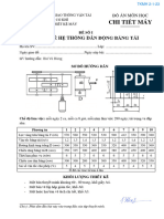 Đề Đồ Án CTM (TKMH) - 2-1-23