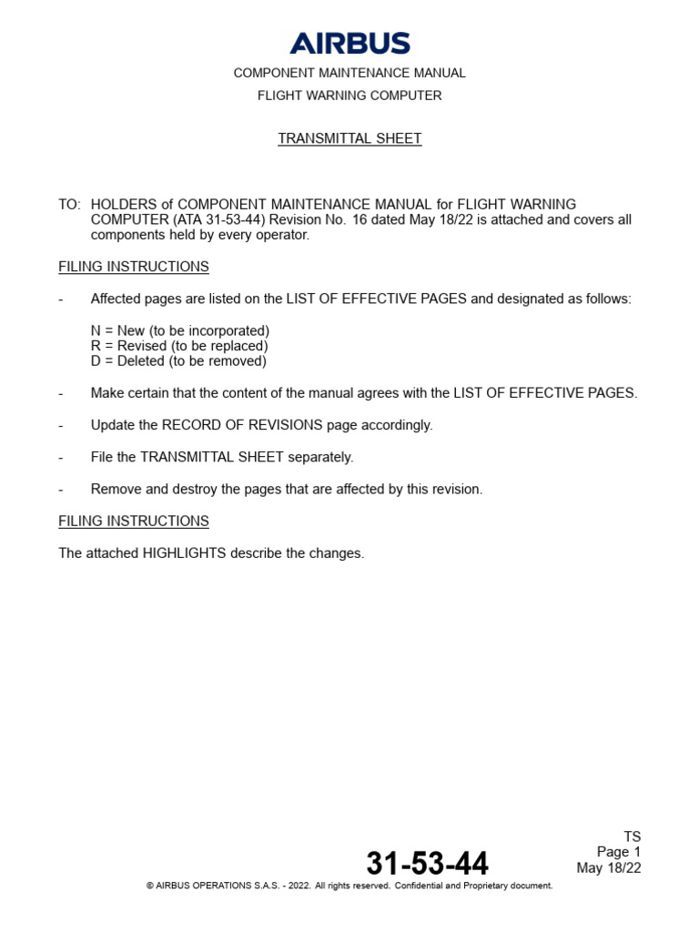 Flight Warning Computer Manual Rev 16 | PDF | Computing | Computer ...
