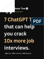 ? 7 ChatGPT Tips For Job Interviews - @hasan Toor