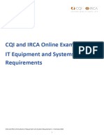 CQI and IRCA Online Exams IT Equipment and Systems Requirements PDF