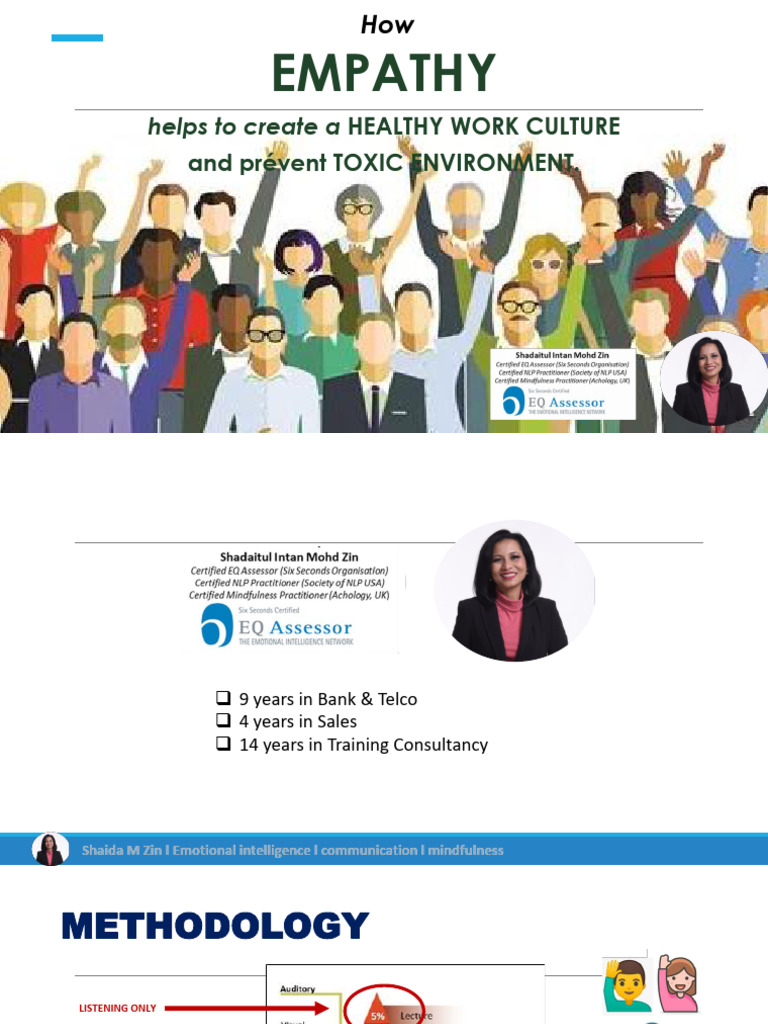 Building a Healthy Work Culture | PDF | Empathy | Compassion