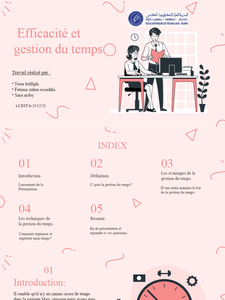 Gestion efficace du temps et techniques | PDF | Gestion du temps ...