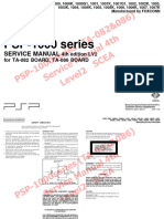 PSP 1000 Ta-082086 Service Manual PW Scea