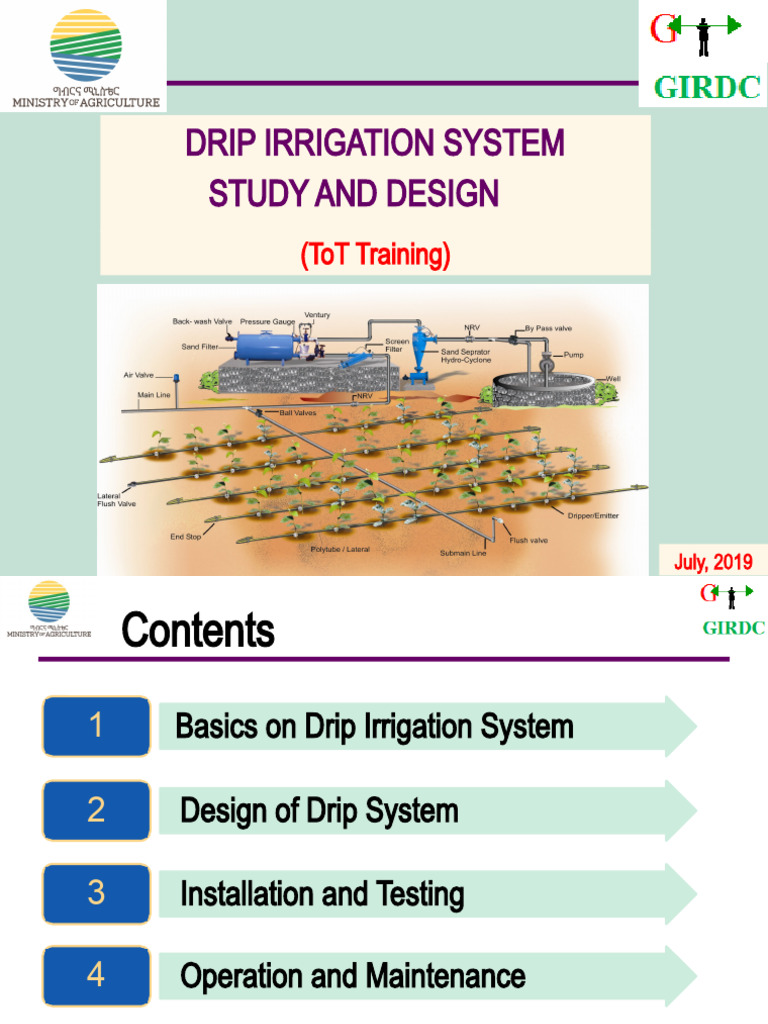 Drip Irrigation System Design Guide | PDF | Irrigation | Hydrology