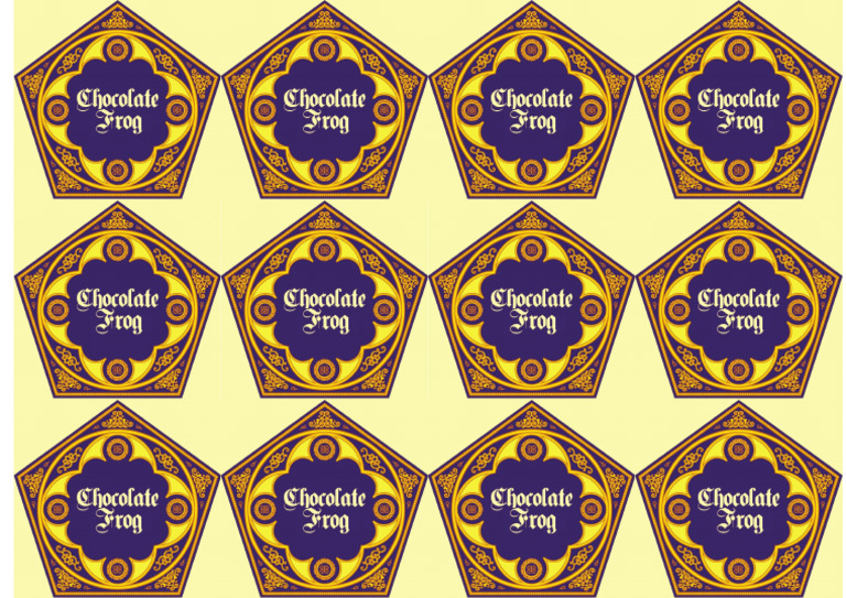 Day 1 Chocolate Frog Sticker Template (USE THIS ONE) PDF