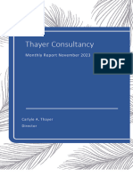 Thayer Consultancy Monthly Report November 2023