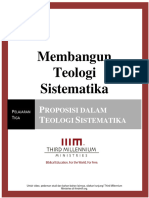 3 Membangun Teologi Sistematika Proposisi Dalam Teologi Sistematika