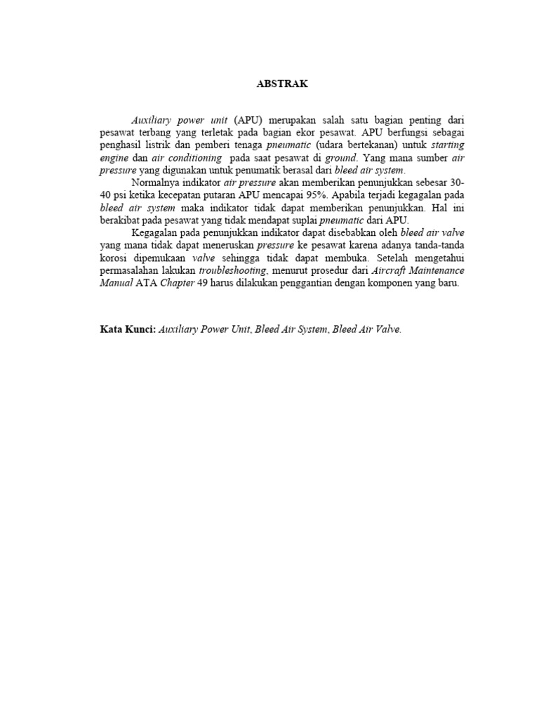 APU Pesawat | PDF