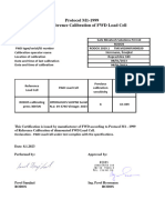 Load Cell Calibration Protocol 