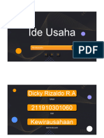 Dicky Rizaldo Rengga Ardana 211910301060 Ide Usaha PDF