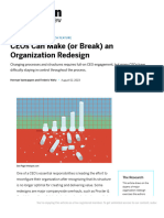 CEOs Can Make (Or Break) An Organization Redesign