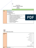 GR III - 2nd TerM Assessment Syllabus Outlines Centre