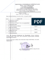 Surat Tugas Tim Konsentrasi Bioteknologi 2023