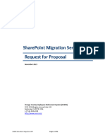Sharepoint Migration Services Request For Proposal: November 2023