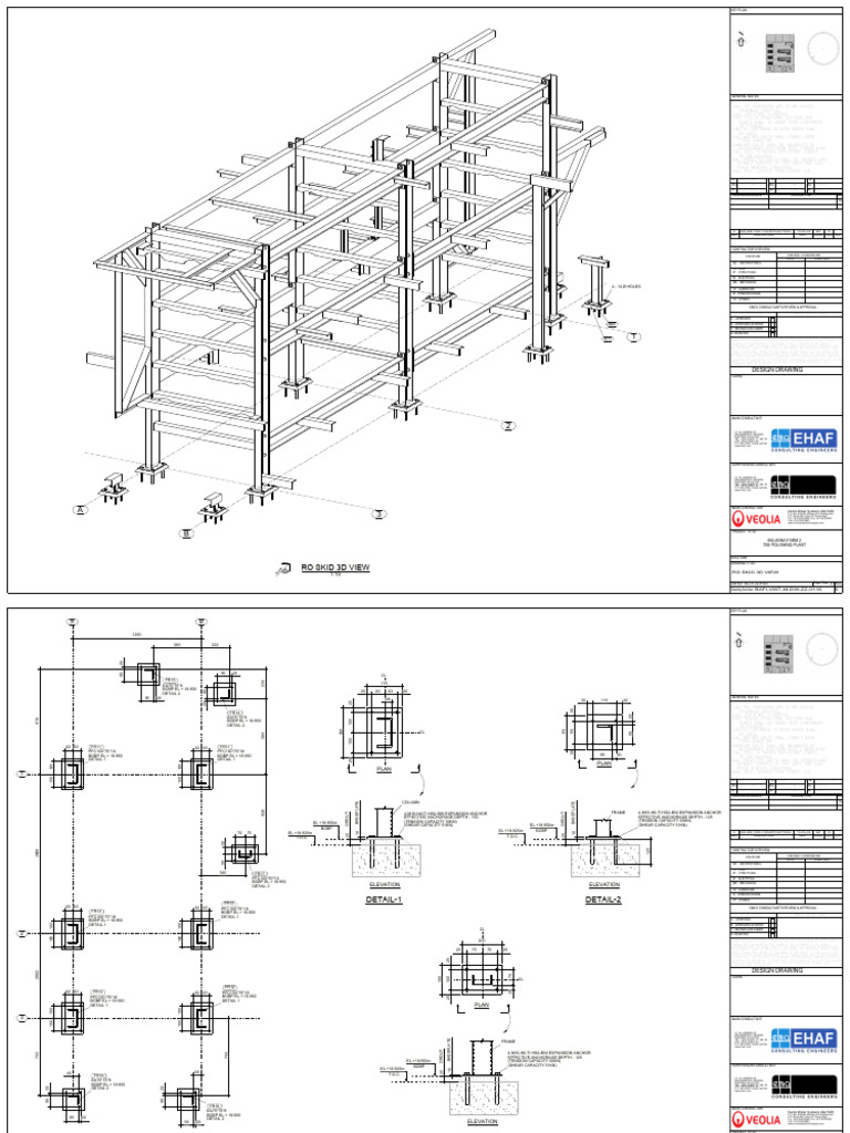 RO Skid 3D Construction Drawing | PDF | Real Estate | Building Materials